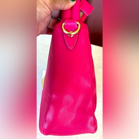 KAYLA + AVA Hot Pink Vegan Leather Handbag, NWOT - Picture 6 of 11